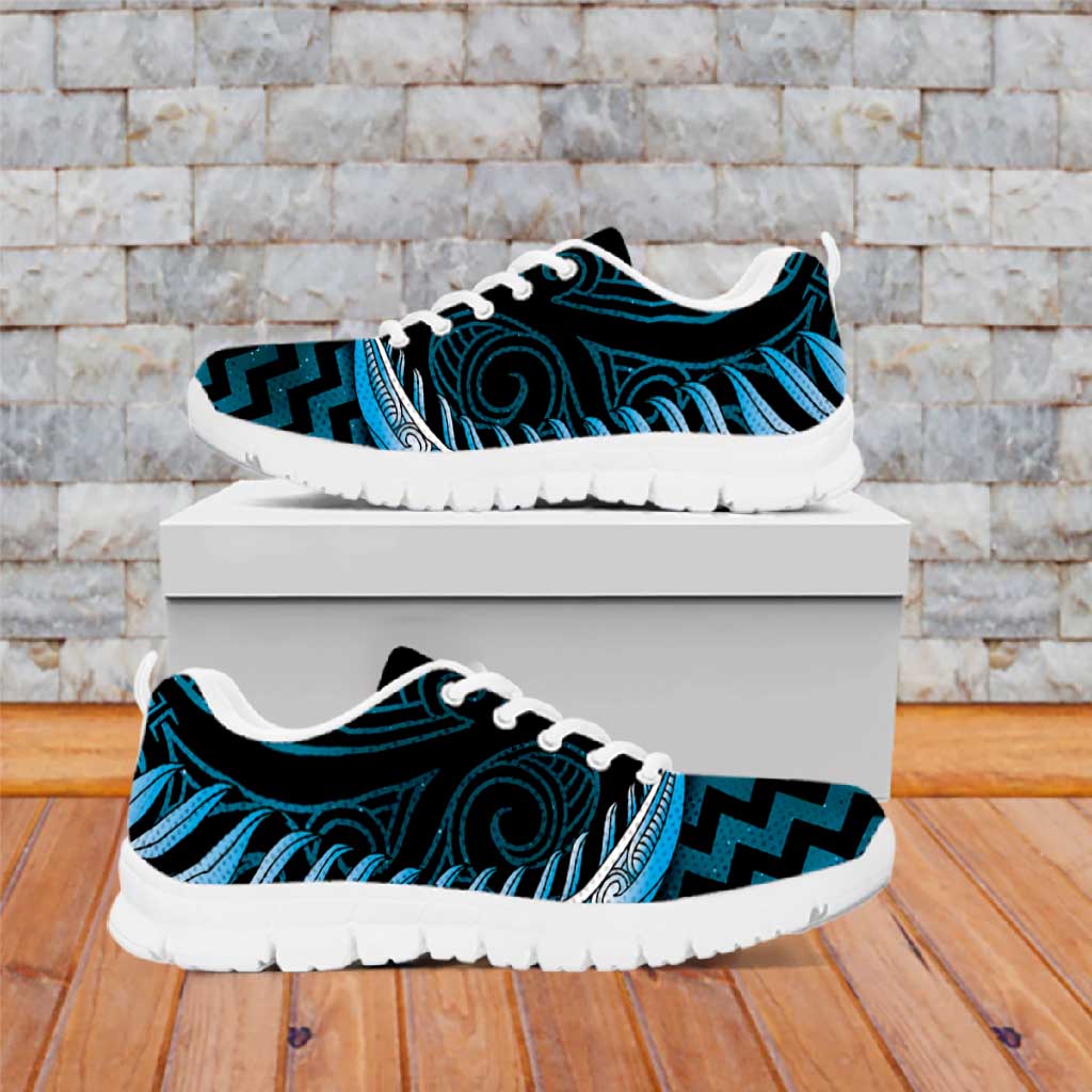 Blue Matariki New Zealand Sneakers Maori Poutama Galaxy Vibes
