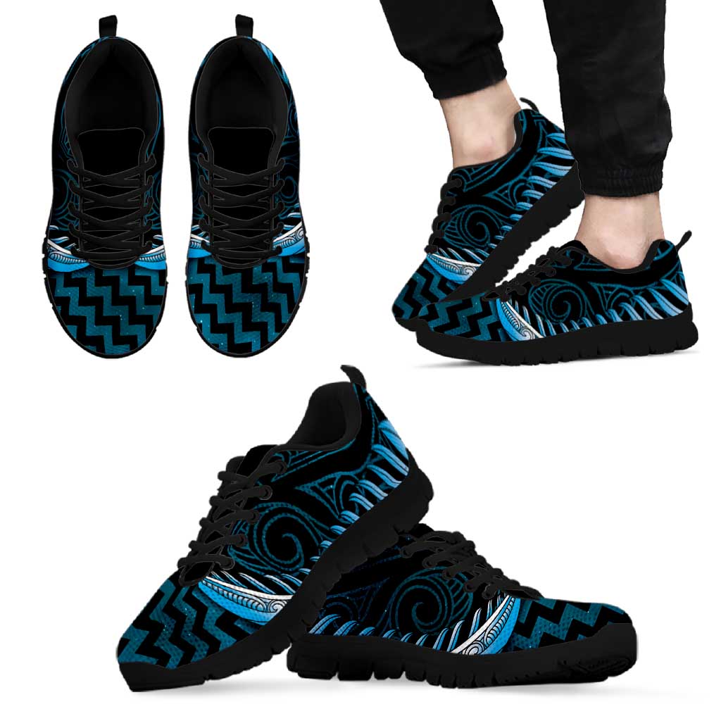 Blue Matariki New Zealand Sneakers Maori Poutama Galaxy Vibes