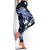 Blue Polynesian Pattern With Tropical Flowers Leggings - Polynesian Pride