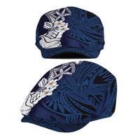 Blue Samoa Tattoo Jeff Hat Plumeria Samoan Ocean Tatau Pattern - Polynesian Pride