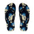 Blue Tropical Hawaii Flip Flops Seamless Monstera Plumeria Hawaiian Pattern - Polynesian Pride