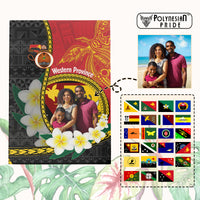 Custom Photo Papua New Guinea Provinces Canvas Wall Art 50th Anniversary Plumeria PNG Provinces Flag CTM14