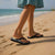 Brown and Black Hawaii Shark Tattoo Flip Flops Puakenikeni Lei Plumeria Polynesian Pattern - Polynesian Pride
