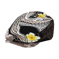 Brown and Black Hawaii Shark Tattoo Jeff Hat Puakenikeni Lei Plumeria Polynesian Pattern - Polynesian Pride