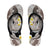 Brown and White Hawaii Shark Tattoo Flip Flops Puakenikeni Lei Plumeria Polynesian Pattern - Polynesian Pride