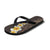 Brown Polynesia Flip Flops Plumeria Tropical Leaves Galaxy Polynesian Art - Polynesian Pride