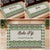 A custom doormat featuring a green Fijian Tribal Tapa pattern with a personalized family name at the center