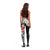Bula Fiji Tagimaucia Mix Plumeria Masi Tapa Leggings Black