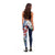 Bula Fiji Tagimaucia Mix Plumeria Masi Tapa Leggings Blue