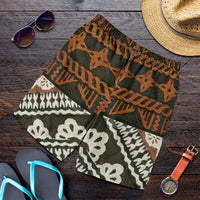 Bula Fiji Tapa Shorts for Men Fijian Masi Vintage Vibes - Polynesian Pride