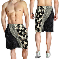 Bula Hibiscus Festival Shorts for Men Tapa Pattern Half Style - Polynesian Pride