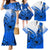 Blue Hawaii Family Matching Outfits Mermaid Dress And Hawaiian Shirt Polynesian Shark Tattoo LT14 - Polynesian Pride