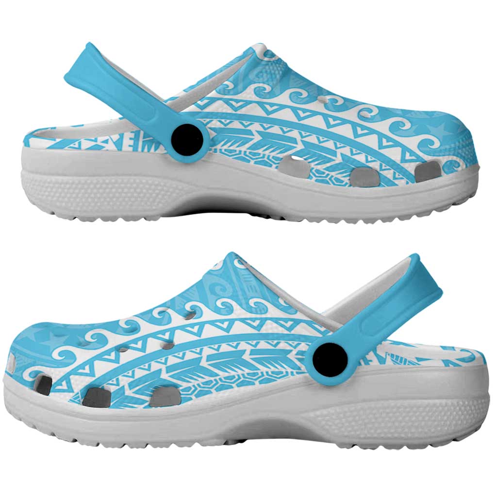 Cook Islands Mauke Clogs Shoes Polynesian Tribal Tattoo LT05 - Polynesian Pride