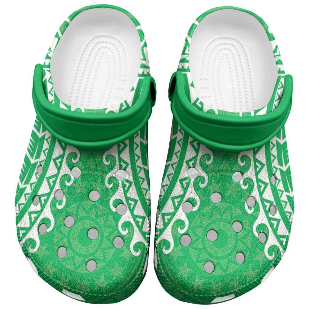 Cook Islands Mitiaro Clogs Shoes Polynesian Tribal Tattoo