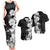 Hawaii Flowers Tribal Pattern Tank Maxi Dress and Hawaiian Shirt Black Style LT9 - Polynesian Pride