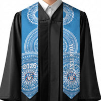 Custom Apifoou Tonga College Graduation Stole Class Of Year Tongan Ngatu Pattern