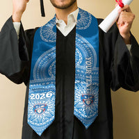Custom Apifoou Tonga College Graduation Stole Class Of Year Tongan Ngatu Pattern