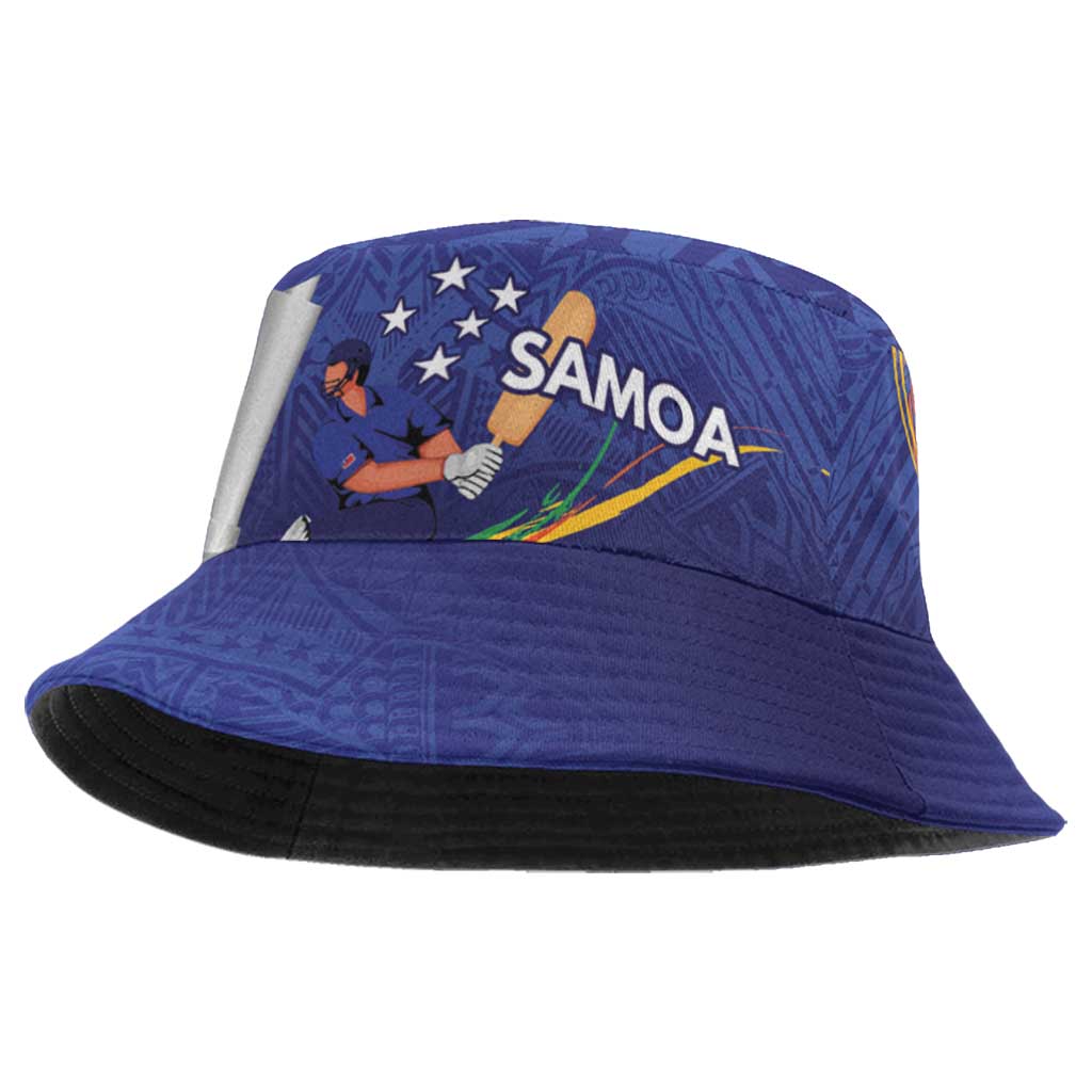 Custom Cricket Samoa East Asia-Pacific Bucket Hat Samoa Storming the Limits - Polynesian Pride