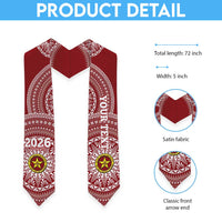 Custom Eua High School Tonga Graduation Stole Class Of Year Tongan Ngatu Pattern