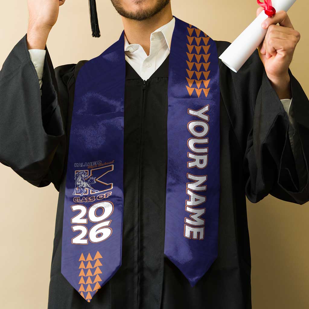 Custom Hawaii Kalaheo High School Graduation Stole Kakau Pattern LT05 - Polynesian Pride
