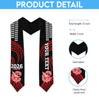 Custom Hawaii Kalani High School Graduation Stole Class Of Year Polynesian Kakau Pattern LT14 - Polynesian Pride