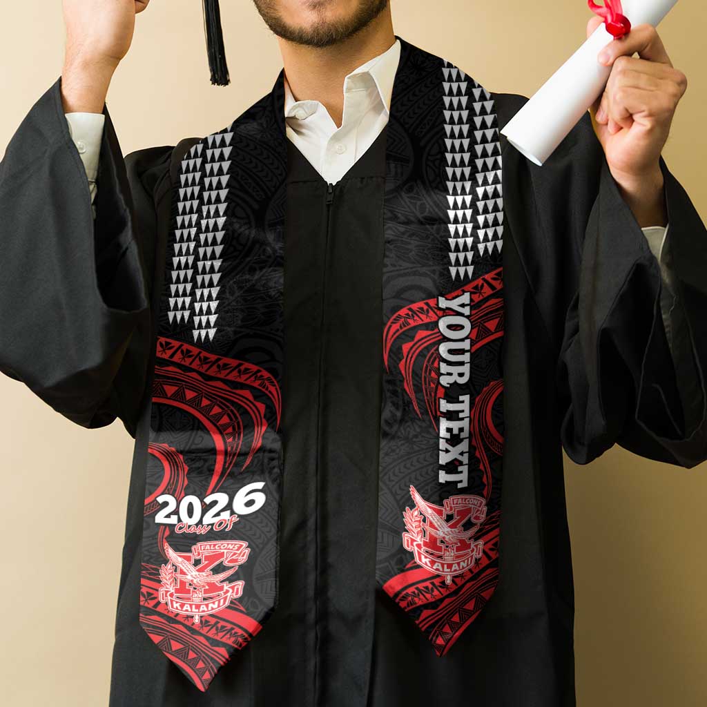 Custom Hawaii Kalani High School Graduation Stole Class Of Year Polynesian Kakau Pattern LT14 - Polynesian Pride