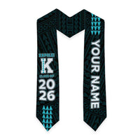 Custom Hawaii Kapolei High School Graduation Stole Kakau Pattern LT05 - Polynesian Pride
