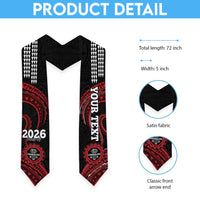 Custom Hawaii Lahainaluna High School Graduation Stole Class Of Year Polynesian Kakau Pattern LT14 - Polynesian Pride