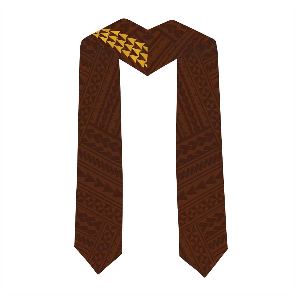 Custom Hawaii Mililani High School Graduation Stole Kakau Pattern