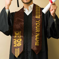 Custom Hawaii Mililani High School Graduation Stole Kakau Pattern