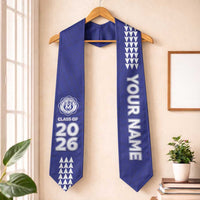 Custom Hawaii Moanalua High School Graduation Stole Kakau Pattern