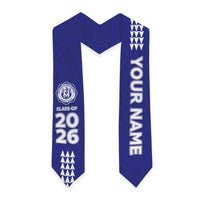 Custom Hawaii Moanalua High School Graduation Stole Kakau Pattern
