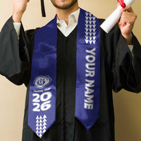 Custom Hawaii Moanalua High School Graduation Stole Kakau Pattern