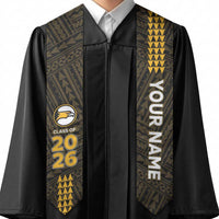Custom Hawaii Nanakuli High And Intermediate School Graduation Stole Kakau Pattern LT05 - Polynesian Pride