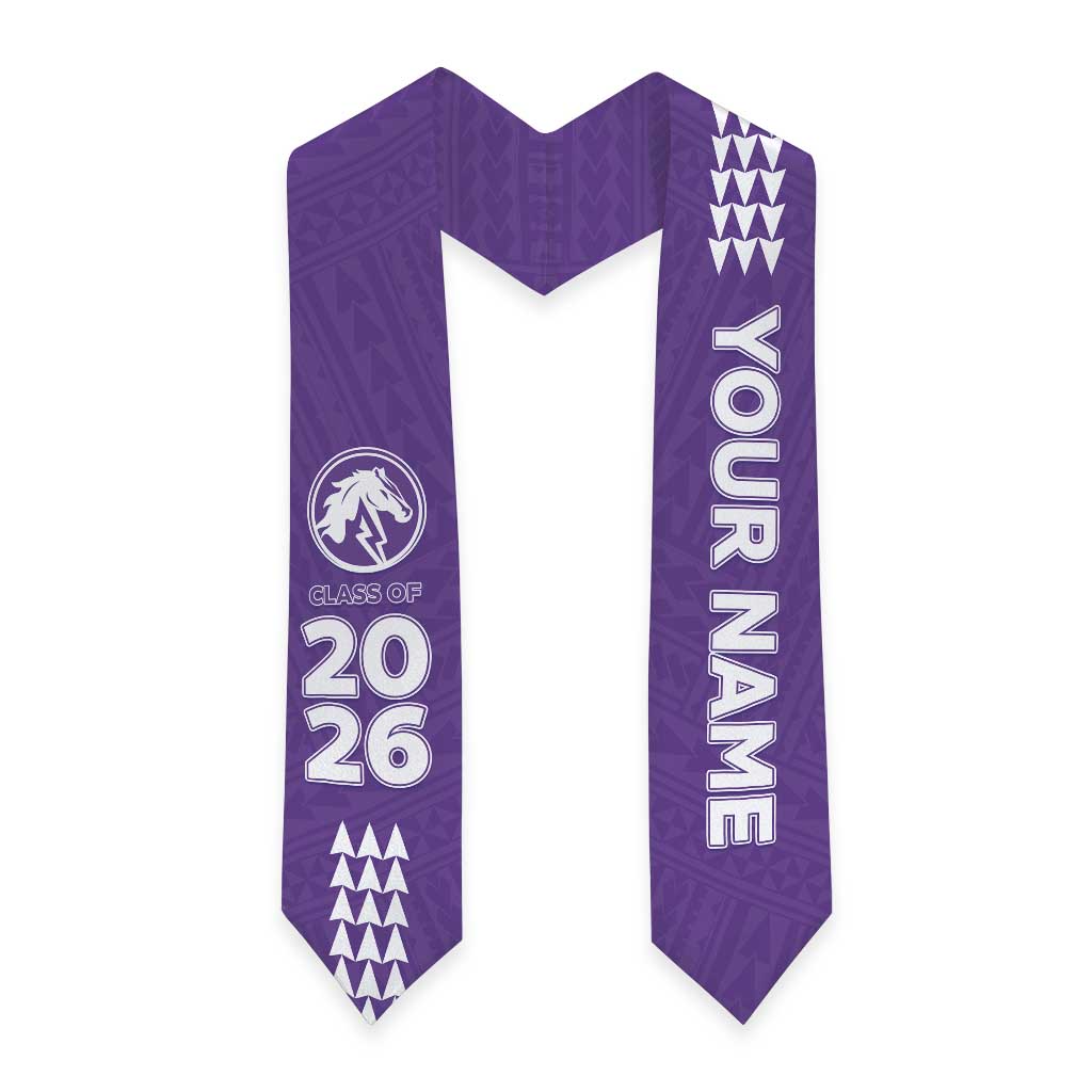 Custom Hawaii Pearl City High School Graduation Stole Kakau Pattern LT05 - Polynesian Pride