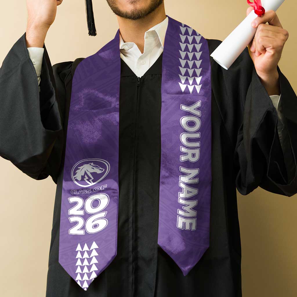 Custom Hawaii Pearl City High School Graduation Stole Kakau Pattern LT05 - Polynesian Pride