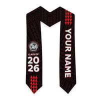 Custom Hawaii Radford High School Graduation Stole Kakau Pattern