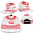 Custom Mate Ma'a Tonga Heritage Snapback Cap Pacific Tribal Rugby White Edition - Polynesian Pride