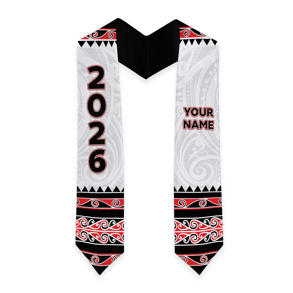 Custom New Zealand Aotearoa Graduation Stole Maori Kowhaiwhai Pattern LT05 - Polynesian Pride