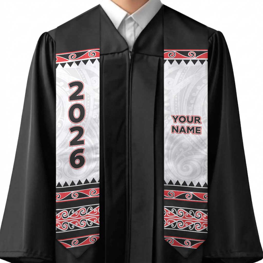 Custom New Zealand Aotearoa Graduation Stole Maori Kowhaiwhai Pattern LT05 - Polynesian Pride