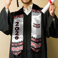Custom New Zealand Aotearoa Graduation Stole Maori Kowhaiwhai Pattern LT05 - Polynesian Pride