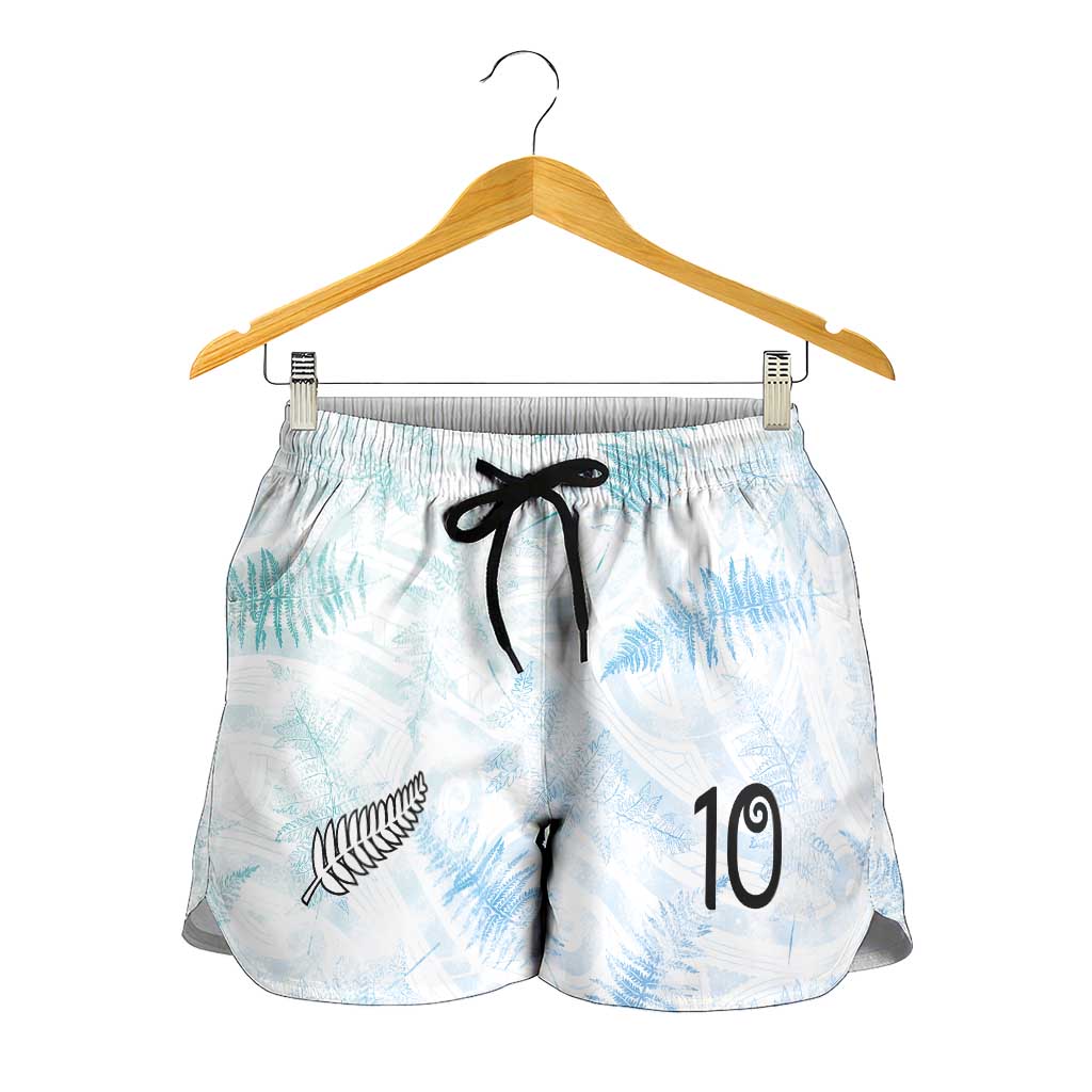 Custom New Zealand Football Shorts for Women The Whites-Aotearoa Inspired - Polynesian Pride