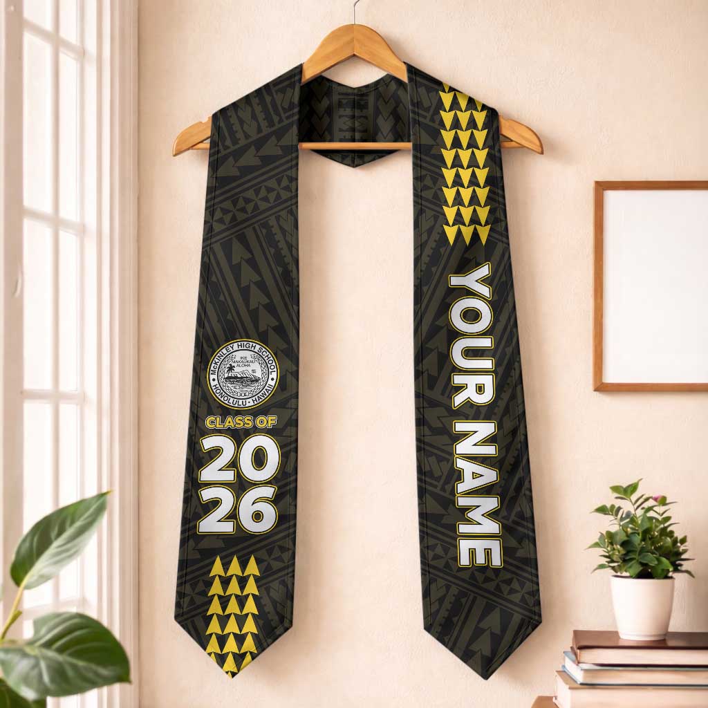 Custom President William McKinley High School Graduation Stole Kakau Pattern
