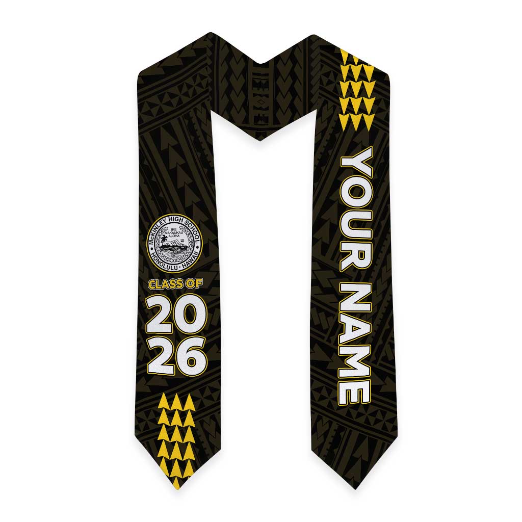 Custom President William McKinley High School Graduation Stole Kakau Pattern
