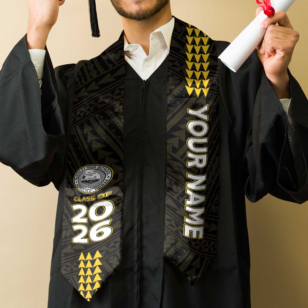 Custom President William McKinley High School Graduation Stole Kakau Pattern