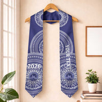 Custom Queen Salote College Tonga Graduation Stole Class Of Year Tongan Ngatu Pattern