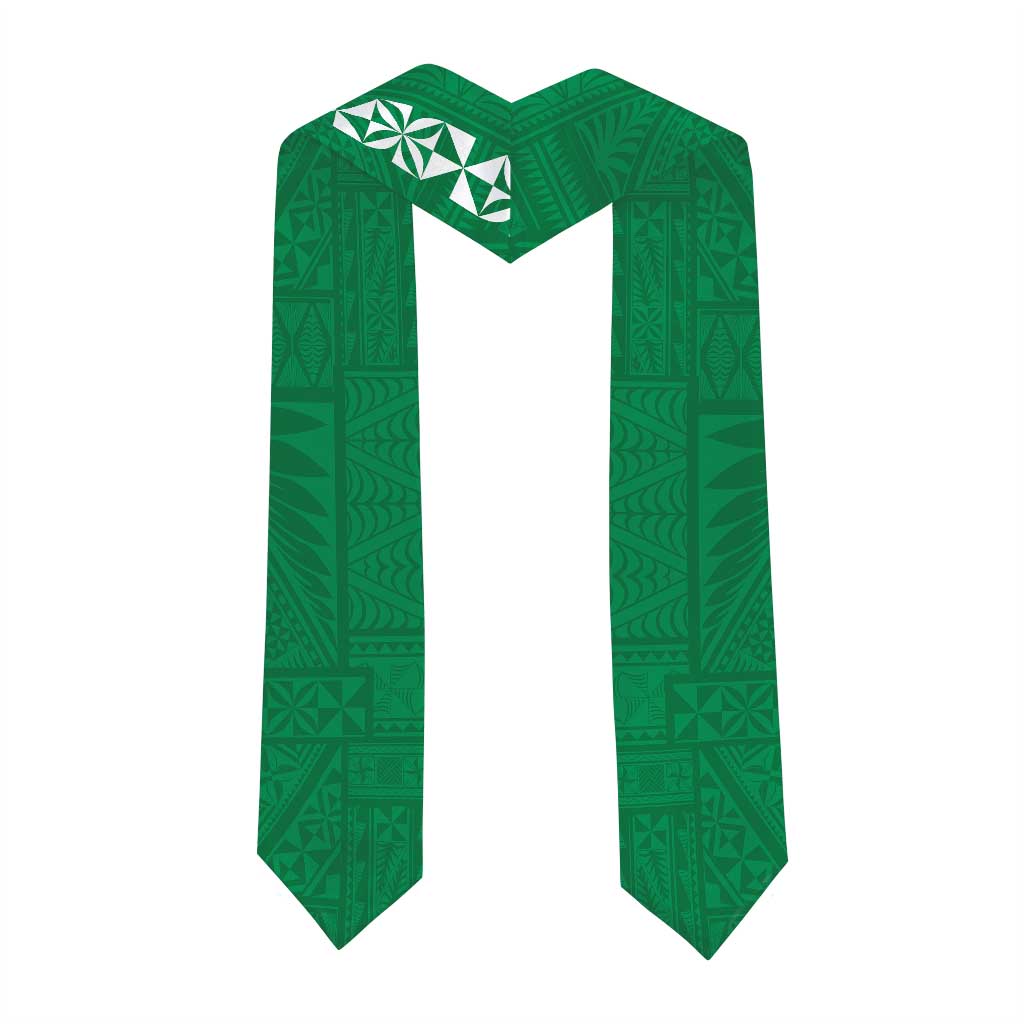 Custom Saineha High School Graduation Stole Tongan Ngatu Pattern
