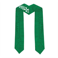 Custom Saineha High School Graduation Stole Tongan Ngatu Pattern