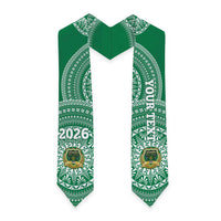 Custom Tonga Saineha High School Graduation Stole Class Of Year Tongan Ngatu Pattern