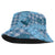 Cyan Palaka Hawaii Cowboy Bucket Hat Puakenikeni Lei Paniolo Papale Seamless Vibes - Polynesian Pride